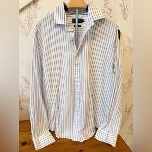 Biltmore Men's Striped Button-Down Shirt Size L